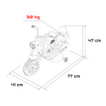 Elektrická motorka STAR - červená